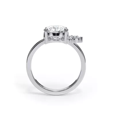Verana Asymmetrical Diamond Engagement Ring