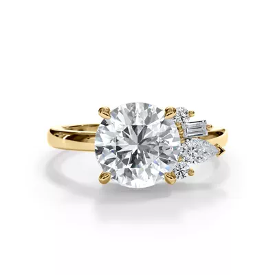 Verana Asymmetrical Diamond Engagement Ring