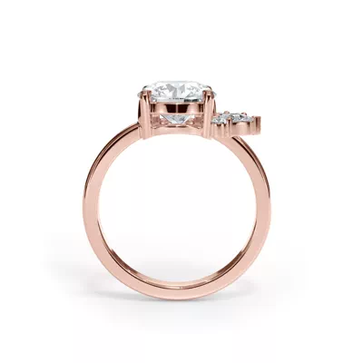 Verana Asymmetrical Diamond Engagement Ring