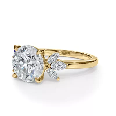 Virelle Marquise Cluster Engagement Ring