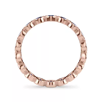 Sapphire Bezel Eternity Ring