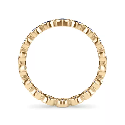 Sapphire Bezel Eternity Ring