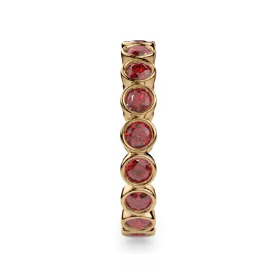 Ruby Bezel Eternity Ring