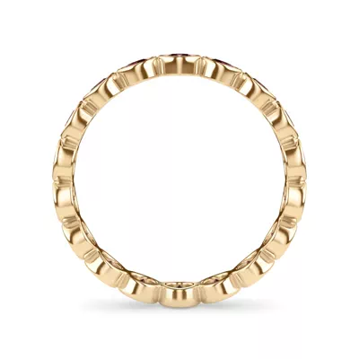 Ruby Bezel Eternity Ring