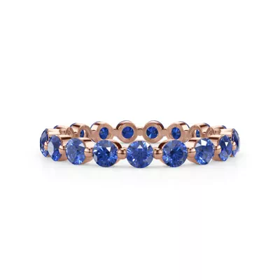 Sapphire Shared Prong Eternity Ring