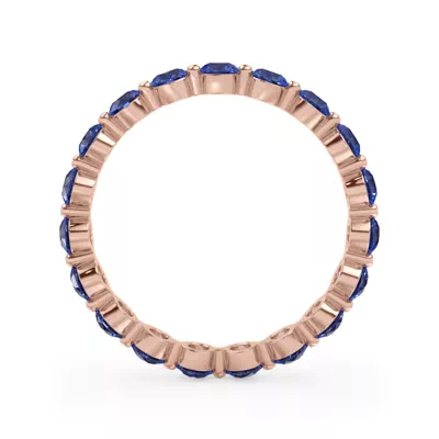 Sapphire Shared Prong Eternity Ring