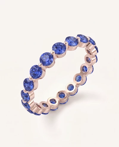 Sapphire Shared Prong Eternity Ring