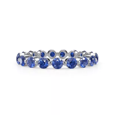 Sapphire Shared Prong Eternity Ring