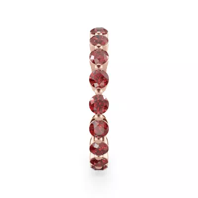 Ruby Shared Prong Eternity Ring