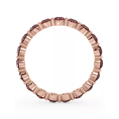 Ruby Shared Prong Eternity Ring