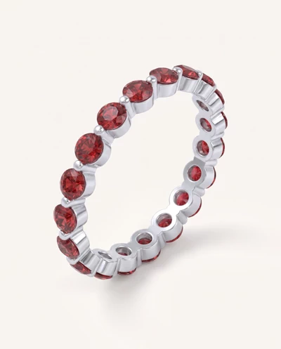 Ruby Shared Prong Eternity Ring