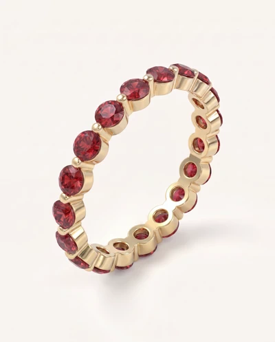 Ruby Shared Prong Eternity Ring