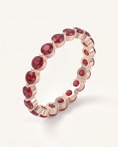Ruby Shared Prong Eternity Ring
