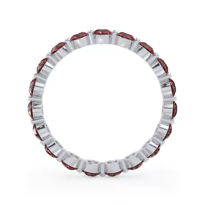Ruby Shared Prong Eternity Ring