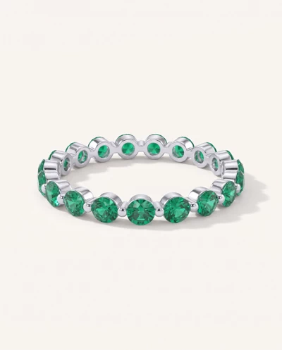 EmeraId Shared Prong Eternity Ring