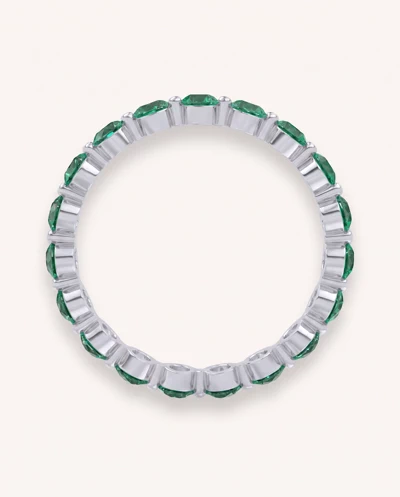 EmeraId Shared Prong Eternity Ring