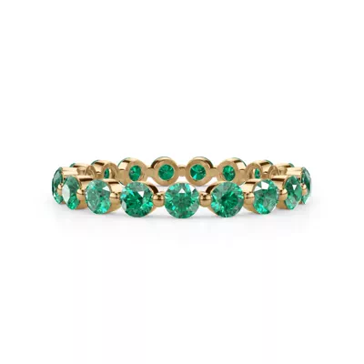 EmeraId Shared Prong Eternity Ring