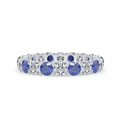 Classic Sapphire and Diamond Eternity Band