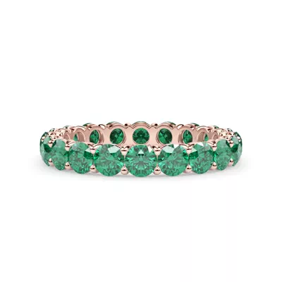 Classic Emerald Eternity Band