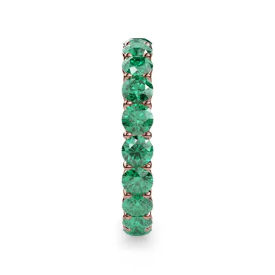 Classic Lab Emerald Eternity Band