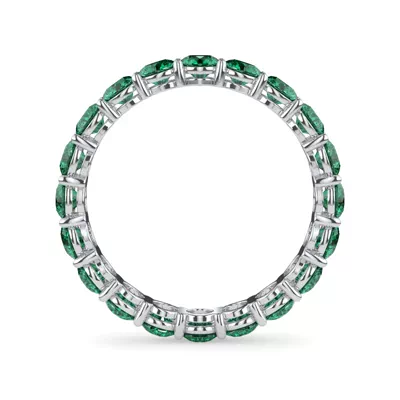 Classic Lab Emerald Eternity Band