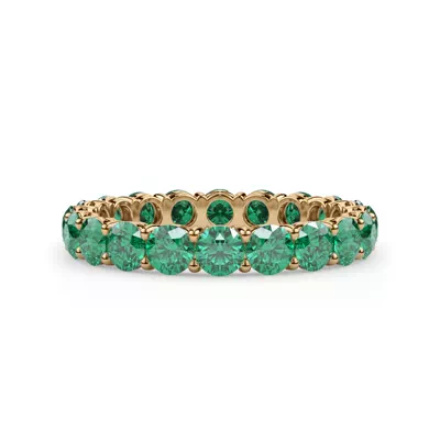 Classic Emerald Eternity Band