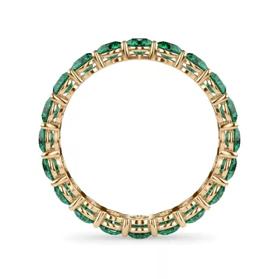 Classic Emerald Eternity Band