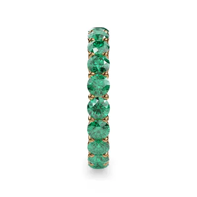 Classic Lab Emerald Eternity Band