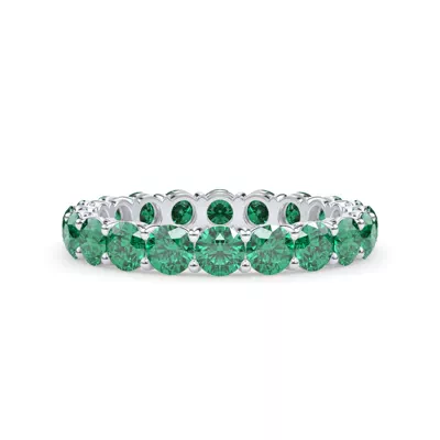 Classic Lab Emerald Eternity Band
