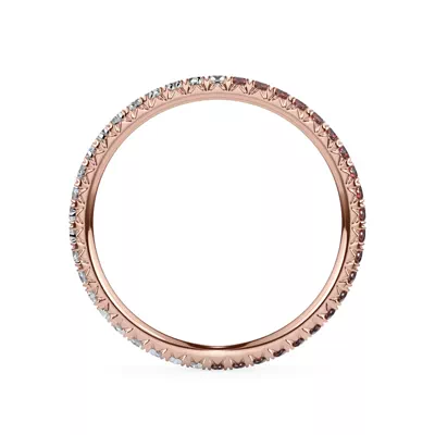 Dual Harmony Lab Ruby and Lab Diamond Eternity Band