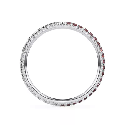 Dual Harmony Lab Ruby and Lab Diamond Eternity Band