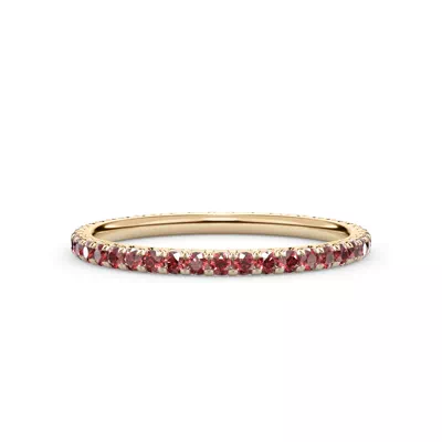 Ruby Pavé Eternity Band