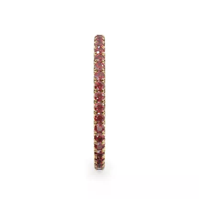 Ruby Pavé Eternity Band