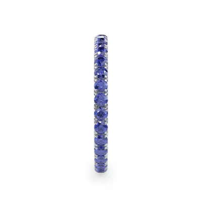 Sapphire Pavé Eternity Band
