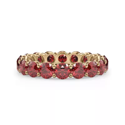 Classic Lab Ruby Eternity Band