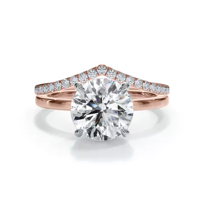Bellora Chevron Pavé Band