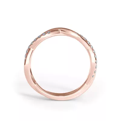 Bellora Pavé Twist Lab Diamond Band