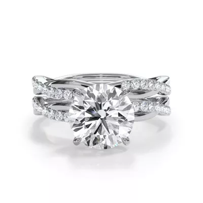 Bellora Pavé Twist Diamond Band