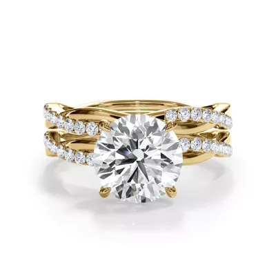 Bellora Pavé Twist Diamond Band