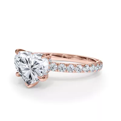 Bellora Pavé Hidden Halo Engagement Ring (2mm)