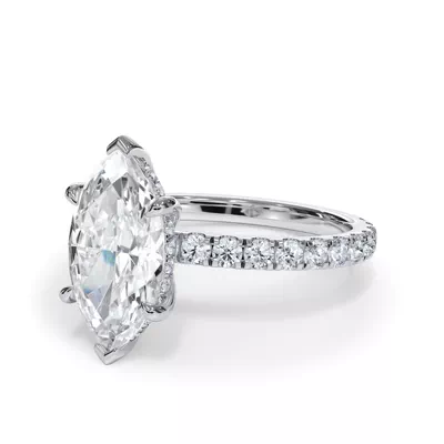 Bellora Pavé Hidden Halo Engagement Ring (2mm)