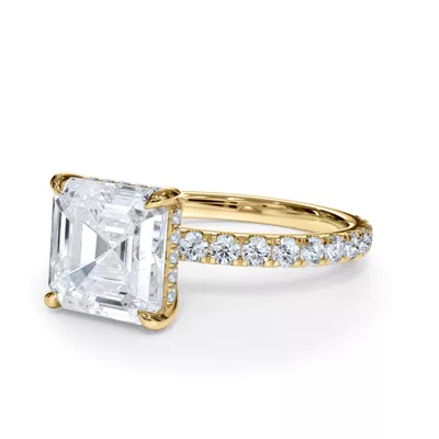 Bellora Pavé Hidden Halo Engagement Ring (2mm)