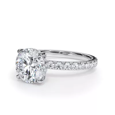 Bellora Pavé Hidden Halo Engagement Ring (2mm)
