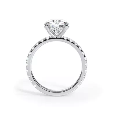 Bellora Pavé Hidden Halo Engagement Ring (2mm)