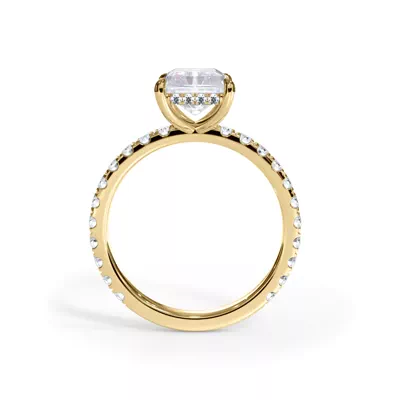 Bellora Pavé Hidden Halo Lab Engagement Ring (2mm)