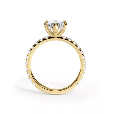 Bellora Pavé Hidden Halo Engagement Ring (2mm)