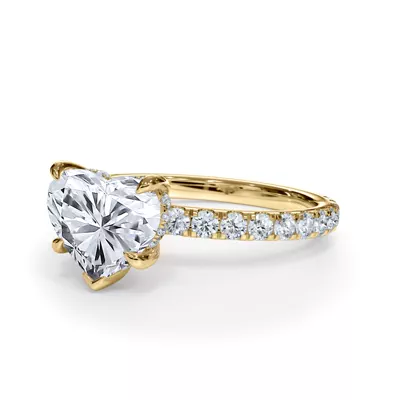 Bellora Pavé Hidden Halo Engagement Ring (2mm)