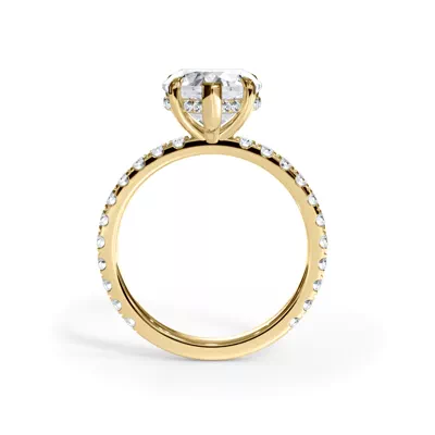 Bellora Pavé Hidden Halo Engagement Ring (2mm)