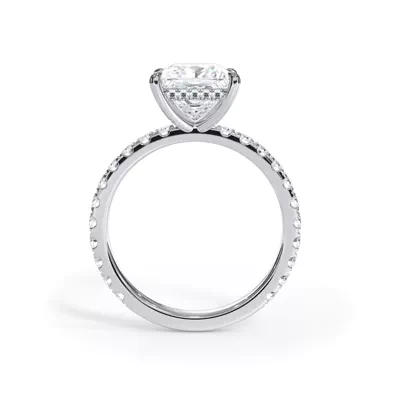 Bellora Pavé Hidden Halo Lab Engagement Ring (2mm)
