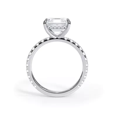 Bellora Pavé Hidden Halo Lab Engagement Ring (2mm)